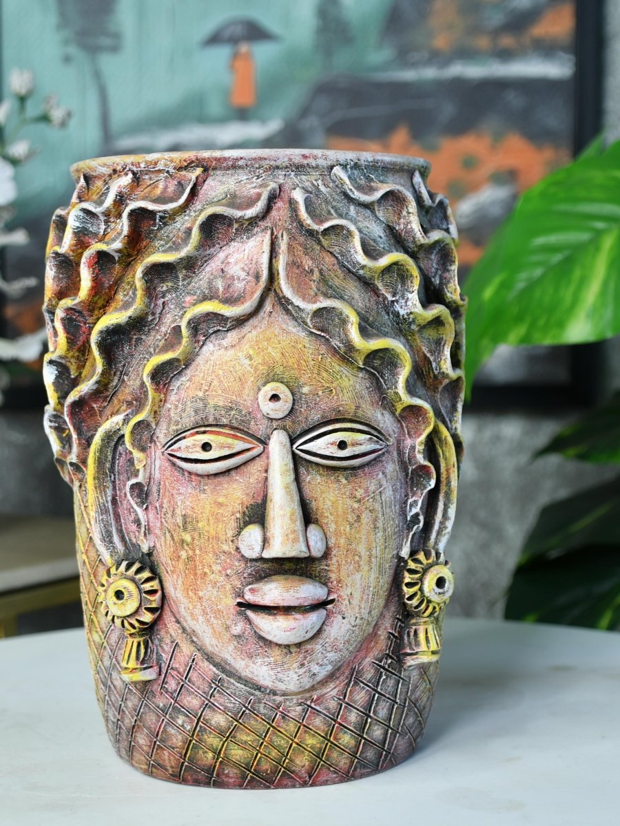 Sowpeace Artisan Big Female Vase Tabletop Decor