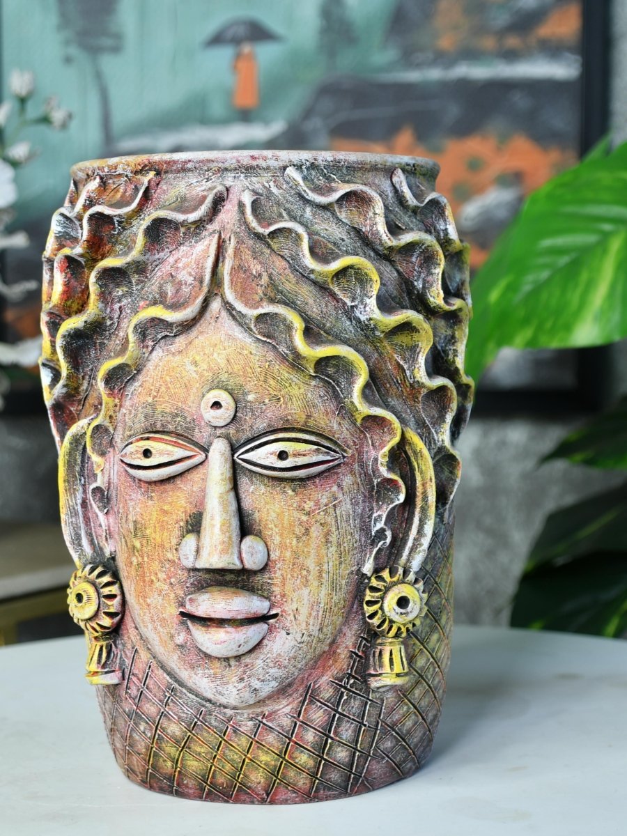 Sowpeace Artisan Big Female Vase Tabletop Decor - terracotta tabletop - Sowpeace - Sowpeace Artisan Big Female Vase Tabletop Decor - Terr - Terr - TT - BFV - Sowpeace