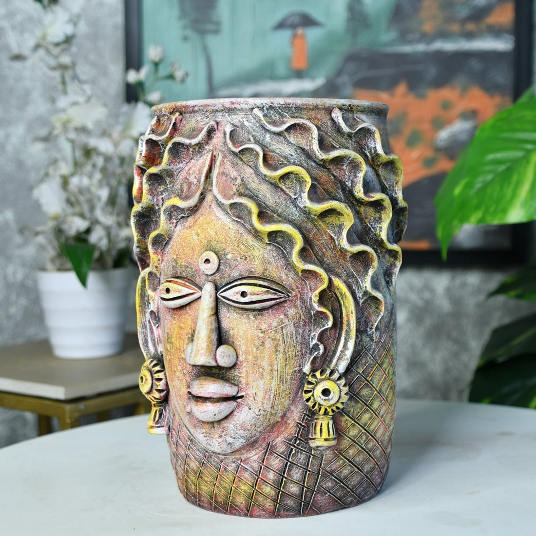 Sowpeace Artisan Big Female Vase Tabletop Decor - terracotta tabletop - Sowpeace - Flower Vase - Terracotta