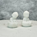 Sowpeace Baby Monk Set | Elegant White Resin Spiritual Figurines for Peaceful Home Décor & Gifting - Sowpeace - 