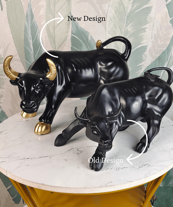 Sowpeace Black Bull Decor | Bold Resin Animal Figurine for Modern Home & Office Décor, Gifting — image 4