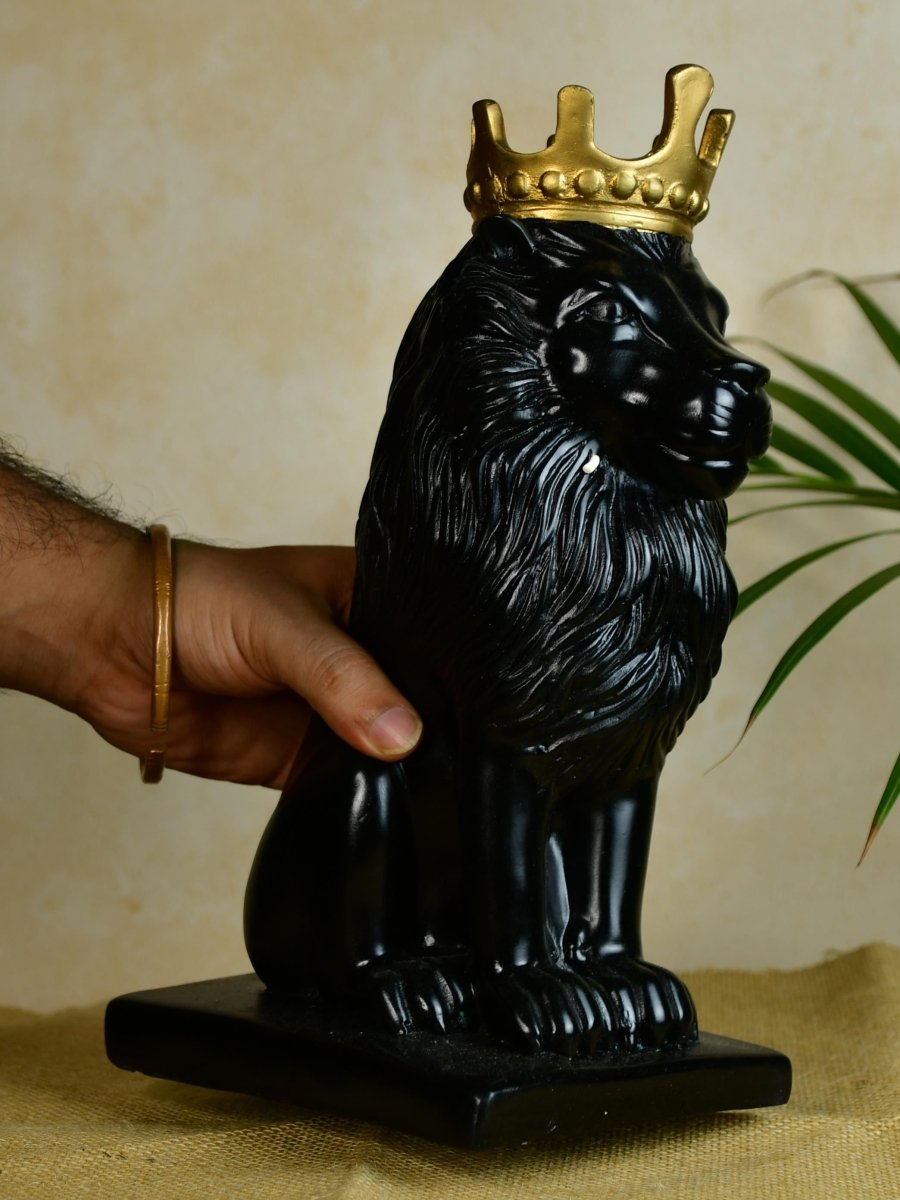 Sowpeace Black Lion Showpiece - Decor - Sowpeace - Sowpeace Black Lion Showpiece - RES - RLKB - TT - Sowpeace