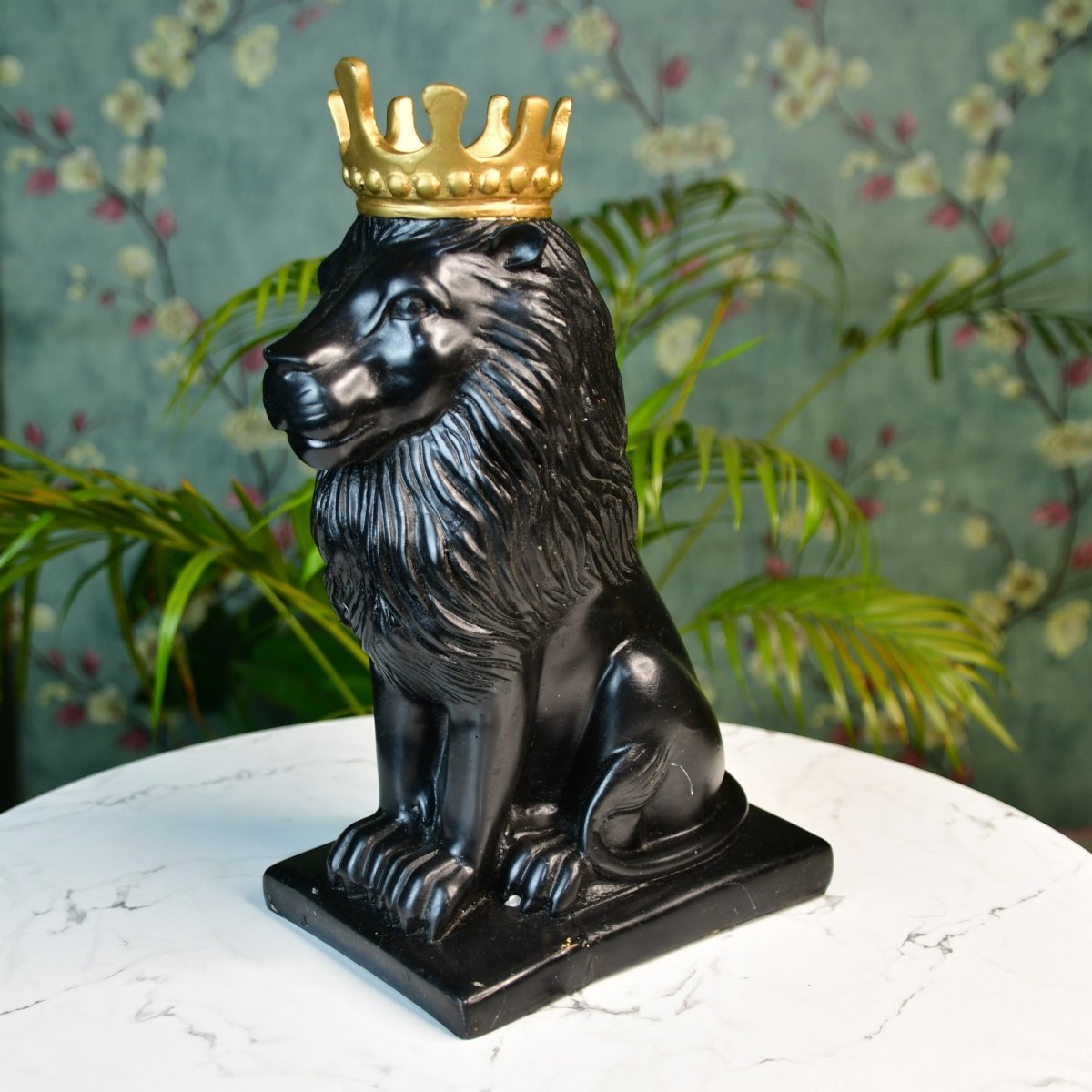 Sowpeace Black Lion Showpiece - Decor - Sowpeace - 