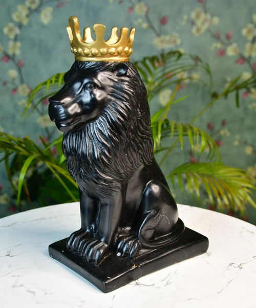 Sowpeace Black Lion Showpiece