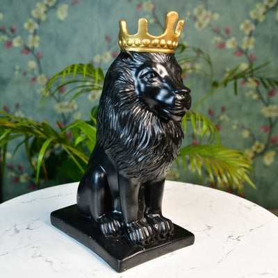 Sowpeace Black Lion Showpiece