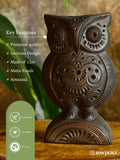 Sowpeace Black Terracotta Artisanal Owl: Tabletop Decor - decor - Sowpeace - Sowpeace Black Terracotta Artisanal Owl: Tabletop Decor - Terr - bter - TT - AOW - Sowpeace