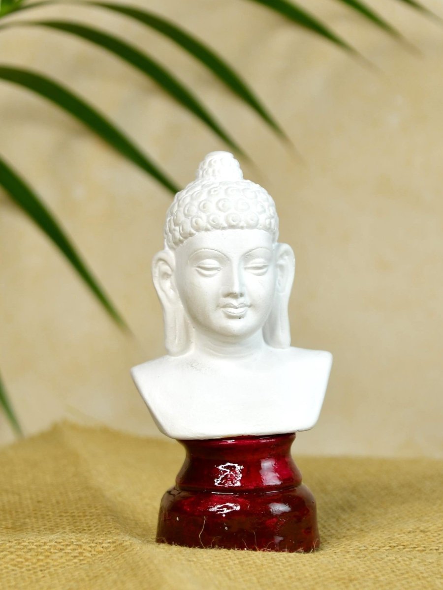 Sowpeace Bliss: White Small Buddha Terracotta Decor - terracotta tabletop - Sowpeace - Sowpeace Bliss: White Small Buddha Terracotta Decor - Terr - Terr - TT - WSB - Sowpeace