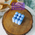 Sowpeace Bubble Blue Soywax Candle – Hand - Poured, Vegan, Unscented Decorative Cube (6×6×6 cm) - Sowpeace - 