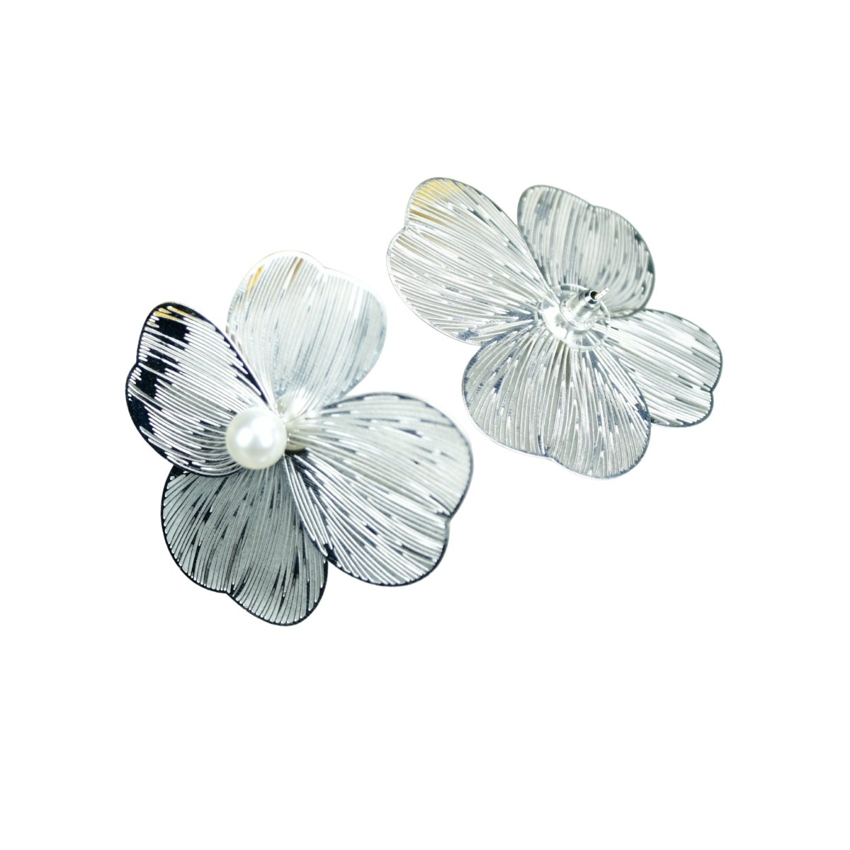 Sowpeace Centre Bead Flower Gold Stainless Steel Earrings | Elegant One‑Size Lightweight Jewelry for Women & Daily Wear - Sowpeace - 