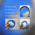 Sowpeace Circular Glass Sand Art | Elegant Moving Sand Sculpture for Modern Home Décor & Gifting - Sowpeace - 