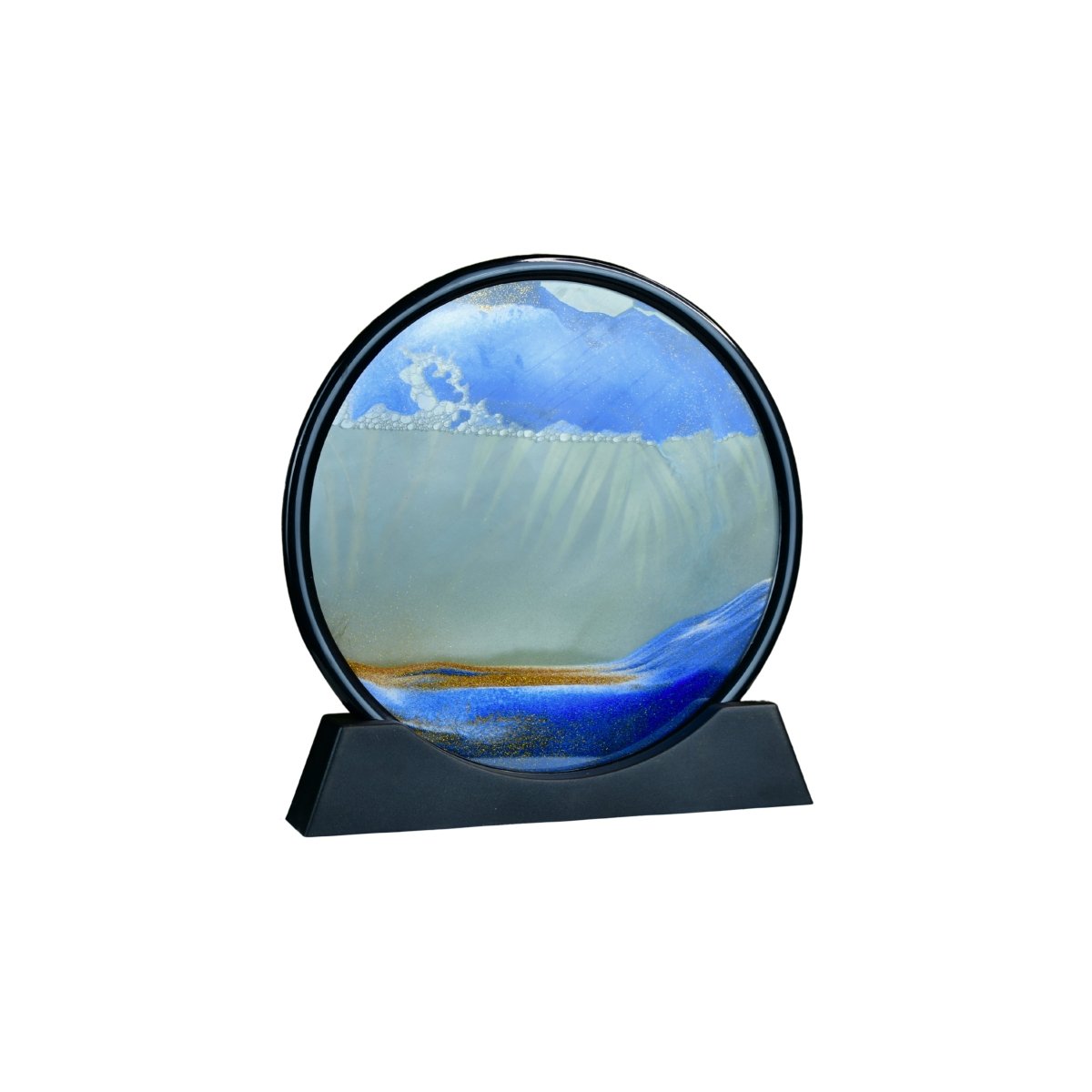 Sowpeace Circular Glass Sand Art – Elegant Moving Sand Sculpture for Trendy Home Decor & Gifts - Decor - Sowpeace - 