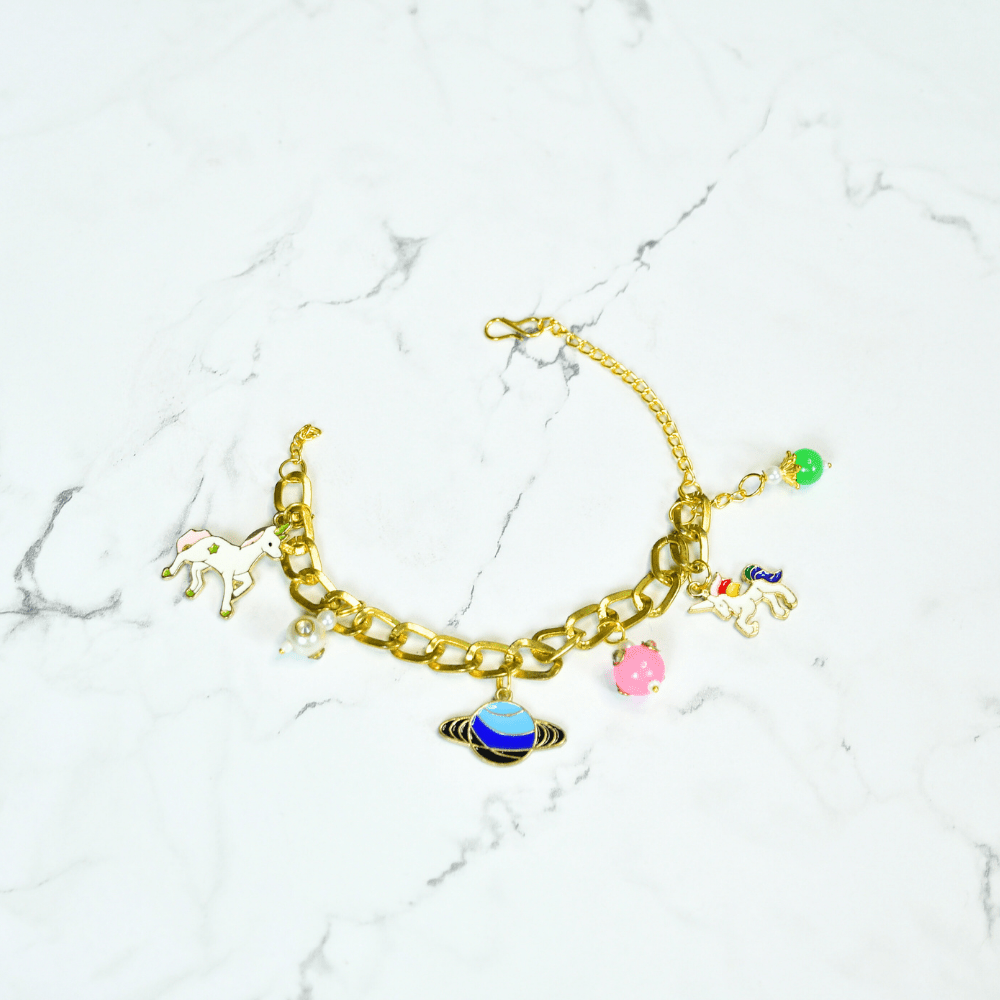 Sowpeace Cosmic Charm Bracelet | Stylish Stainless Steel One‑Size Adjustable Celestial Jewelry for Women & Men