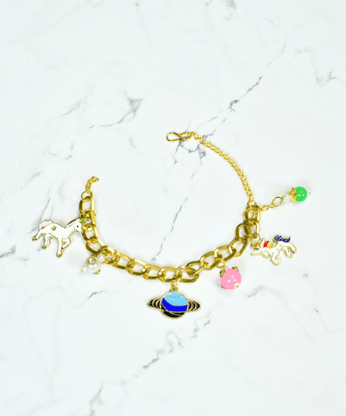 Sowpeace Cosmic Charm Bracelet | Stylish Stainless Steel One‑Size Adjustable Celestial Jewelry for Women & Men