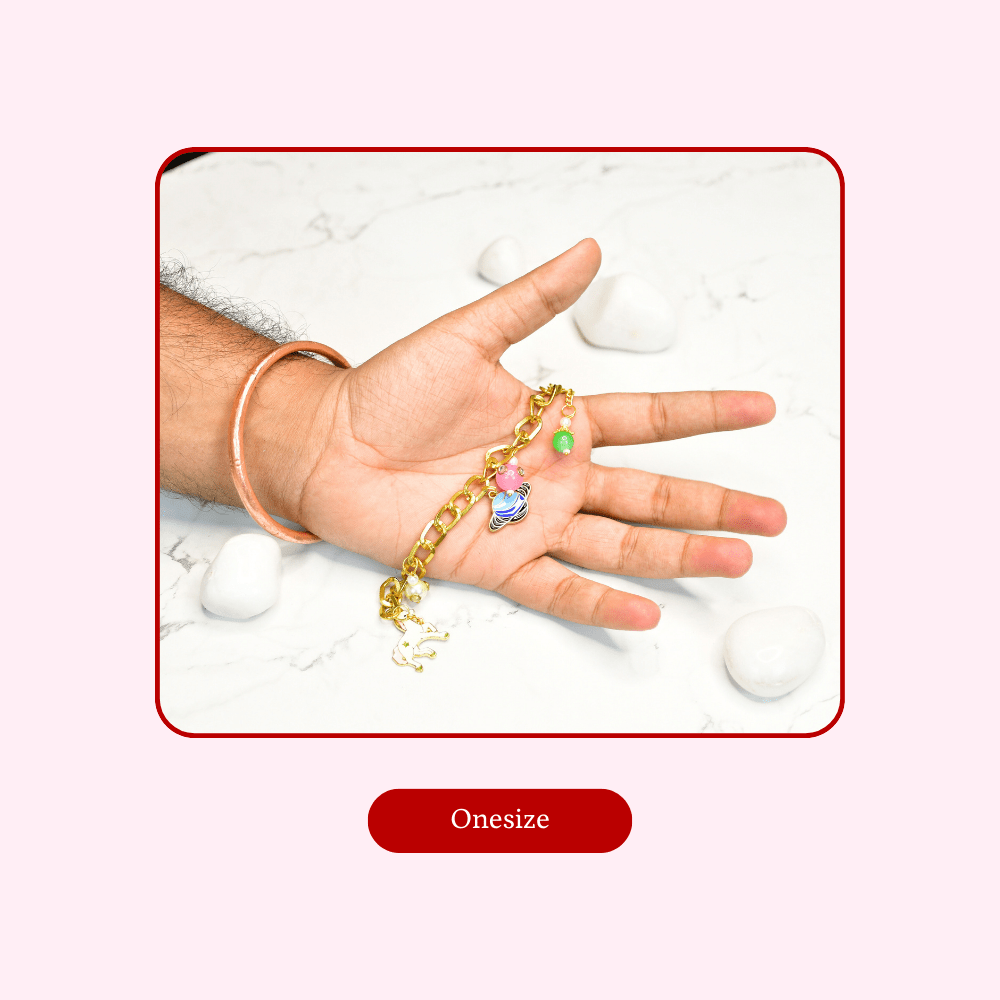 Sowpeace Cosmic Charm Bracelet | Stylish Stainless Steel One‑Size Adjustable Celestial Jewelry for Women & Men