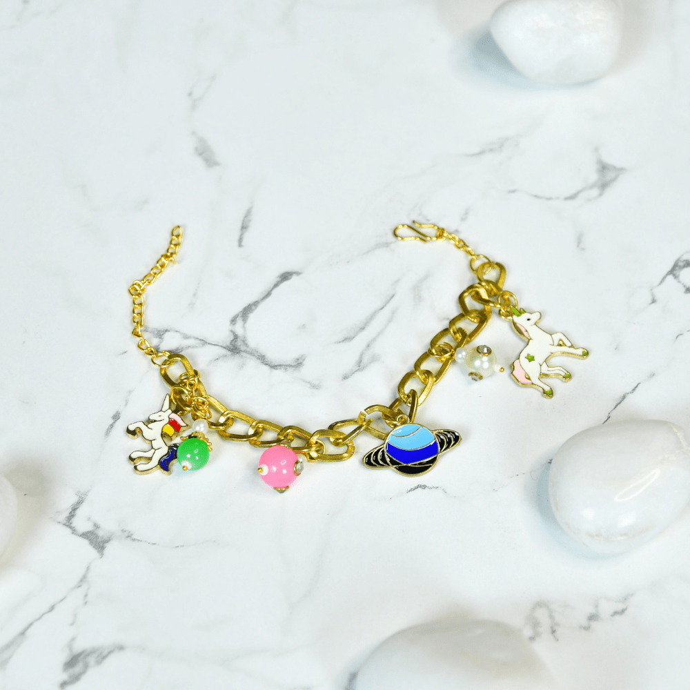 Sowpeace Cosmic Charm Bracelet | Stylish Stainless Steel One‑Size Adjustable Celestial Jewelry for Women & Men