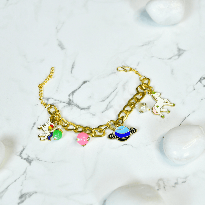 Sowpeace Cosmic Charm Bracelet | Stylish Stainless Steel One‑Size Adjustable Celestial Jewelry for Women & Men – view 6