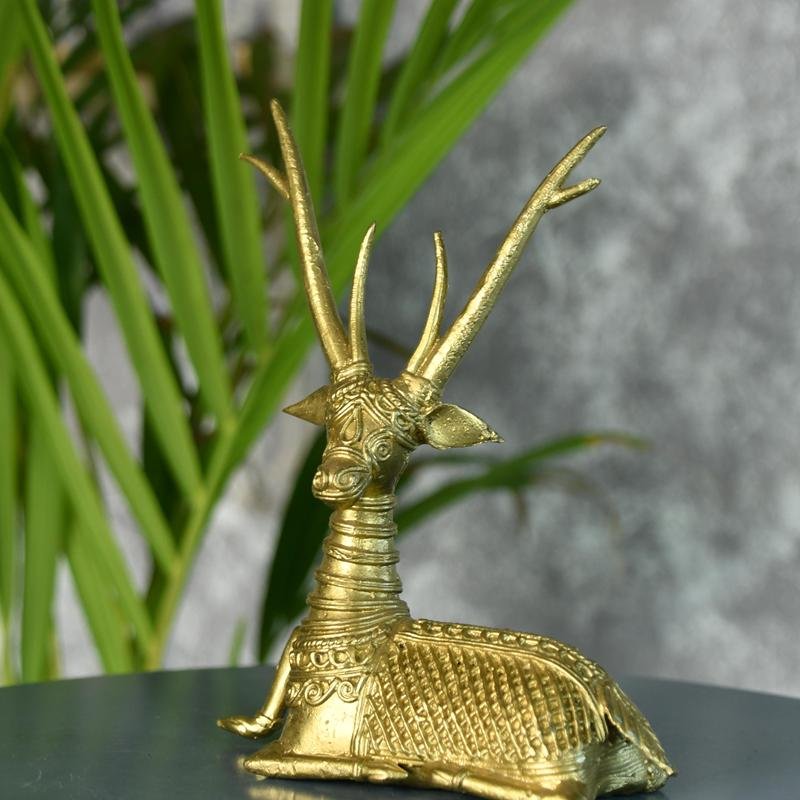 Sowpeace Dhokra Deer Sitting