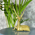 Sowpeace Dhokra Deer Sitting - Dhokra - Sowpeace - Animal - Dhokra tabletop