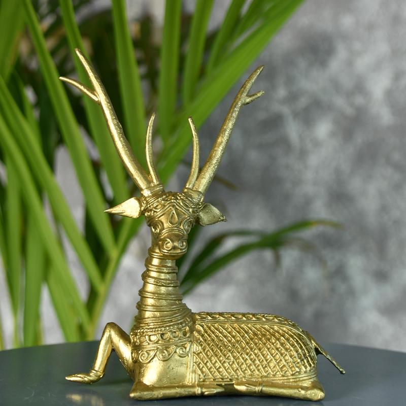 Sowpeace Dhokra Deer Sitting