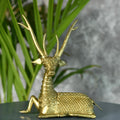 Sowpeace Dhokra Deer Sitting - Dhokra - Sowpeace - Animal - Dhokra tabletop