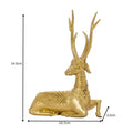 Sowpeace Dhokra Deer Sitting - Dhokra - Sowpeace - Animal - Dhokra tabletop