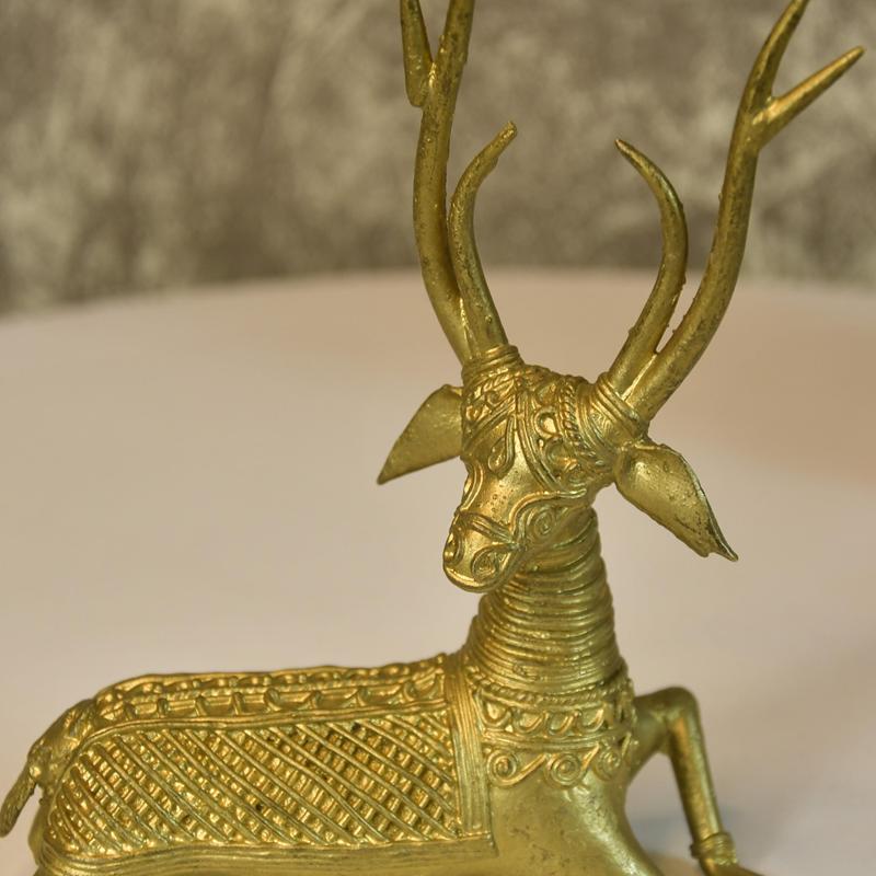 Sowpeace Dhokra Deer Sitting