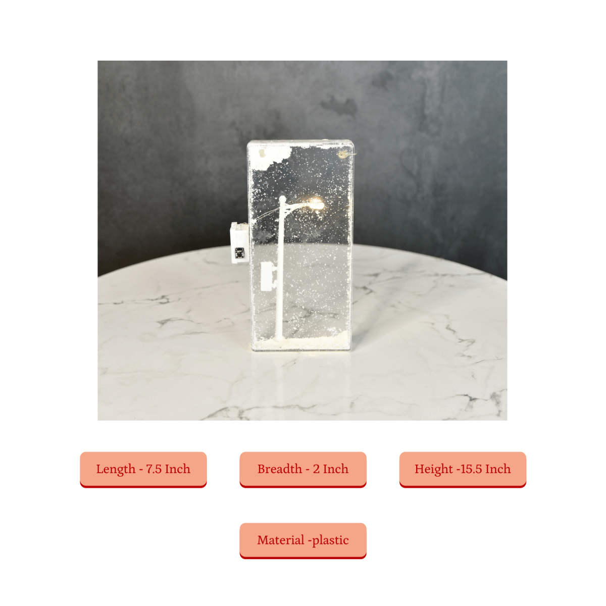Sowpeace DIY Street Lamp Showcase Snowy Glow | Creative Winter Night Light for Home Décor & Gifting