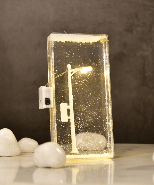 Sowpeace DIY Street Lamp Showcase Snowy Glow | Creative Winter Night Light for Home Décor & Gifting