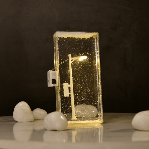 Sowpeace DIY Street Lamp Showcase Snowy Glow | Creative Winter Night Light for Home Décor & Gifting - Additional View