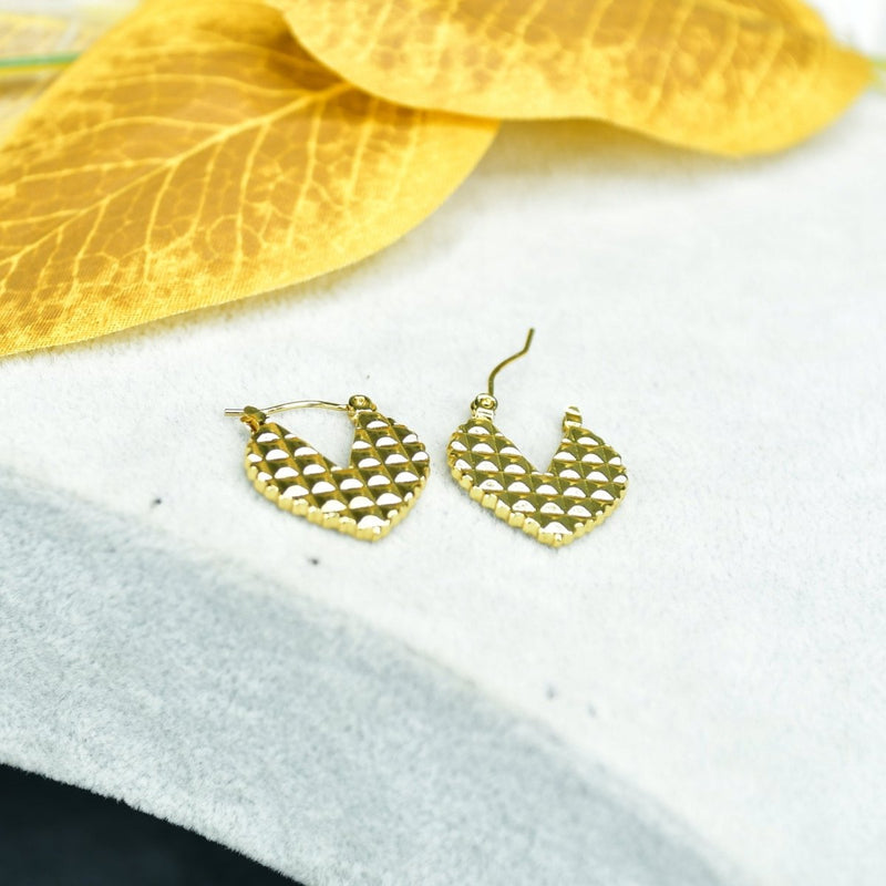 Sowpeace Ear Cut Petals Gold Stainless Steel Earrings | Elegant One‑Size Lightweight Jewelry for Women & Daily Wear – view 1