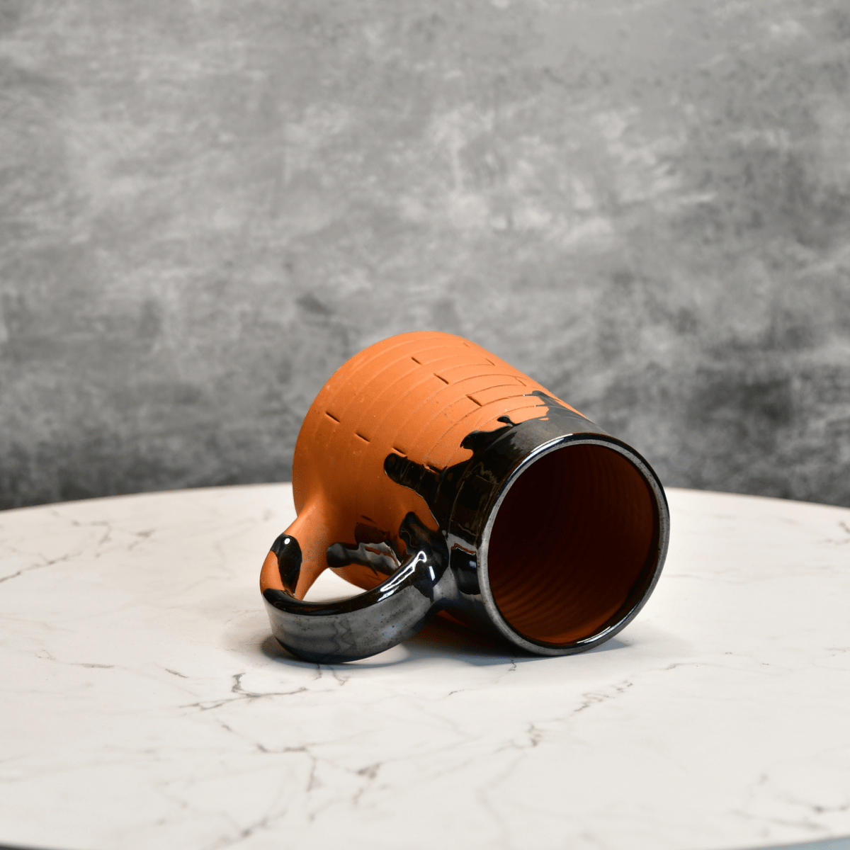 Sowpeace Earthly Beer Mugs (Set of 2) | Handcrafted Terracotta Rustic Brown Beer Cups for Gifting & Daily Use - Sowpeace - 