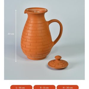 Sowpeace Earthy Elegance: Handcrafted Jug for Every Sip & Stash - Utensils - Sowpeace - Sowpeace Earthy Elegance: Handcrafted Jug for Every Sip & Stash - Terr - Uten - Terr - TJUB - Sowpeace