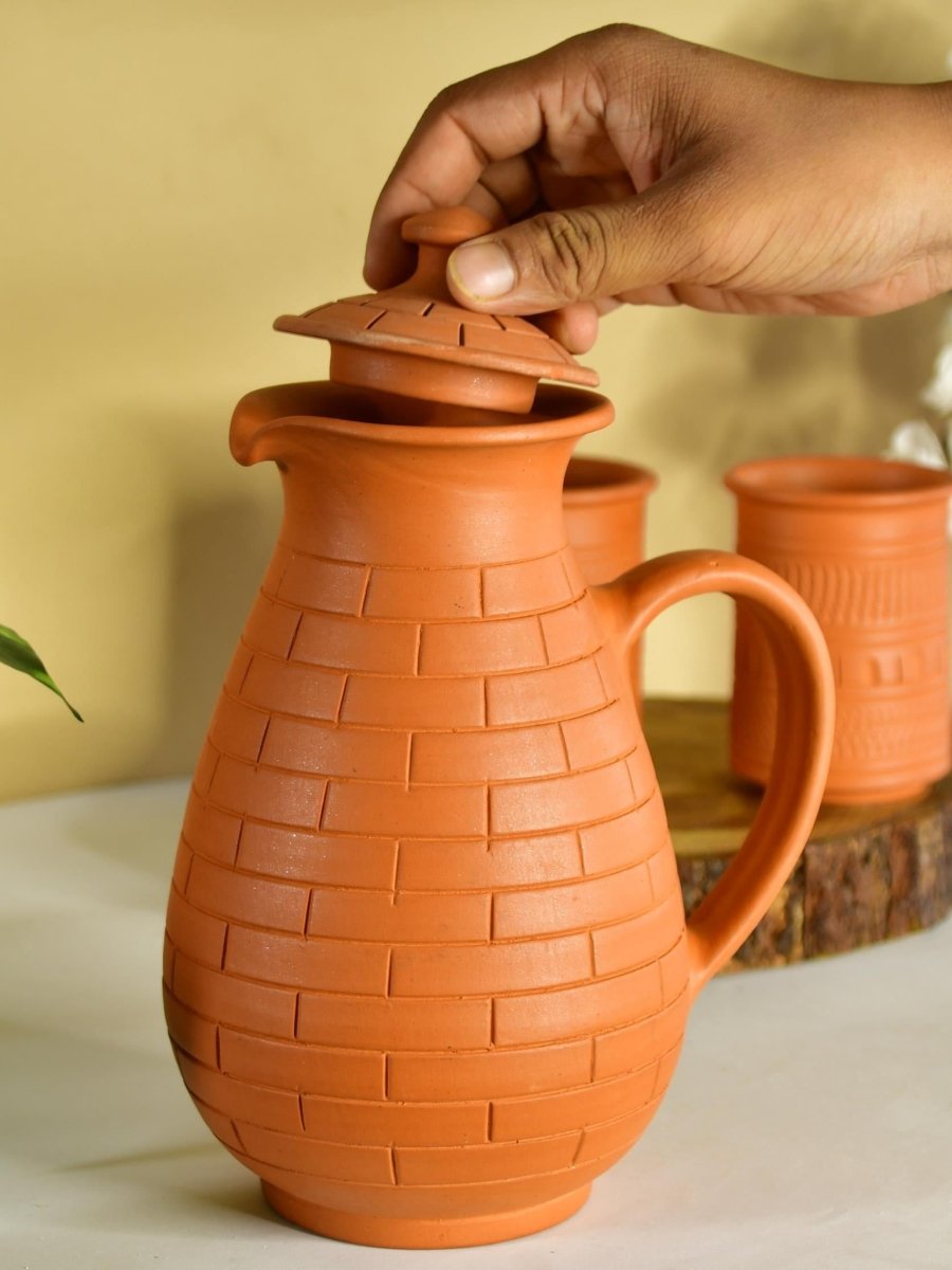 Sowpeace Earthy Elegance: Handcrafted Jug for Every Sip & Stash - Utensils - Sowpeace - Sowpeace Earthy Elegance: Handcrafted Jug for Every Sip & Stash - Terr - Uten - Terr - TJUB - Sowpeace