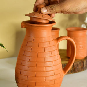 Sowpeace Earthy Elegance: Handcrafted Jug for Every Sip & Stash - Utensils - Sowpeace - Sowpeace Earthy Elegance: Handcrafted Jug for Every Sip & Stash - Terr - Uten - Terr - TJUB - Sowpeace