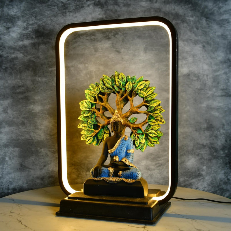 Sowpeace Enlightened Bodhi Glow Figurine | Elegant White Resin Spiritual Sculpture for Peaceful Home Décor & Gifting – view 2