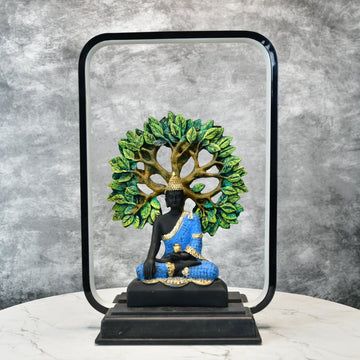 Sowpeace Enlightened Bodhi Glow Figurine | Elegant White Resin Spiritual Sculpture for Peaceful Home Décor & Gifting - Sowpeace - 