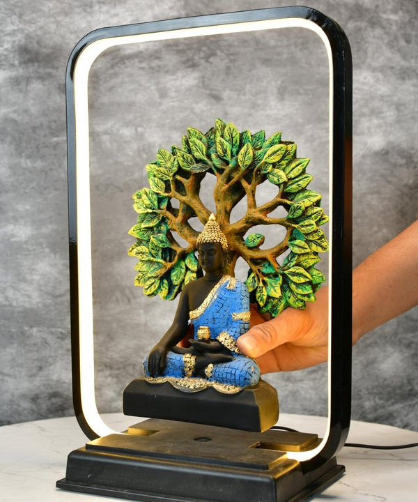 Sowpeace Enlightened Bodhi Glow Figurine | Elegant White Resin Spiritual Sculpture for Peaceful Home Décor & Gifting — image 4
