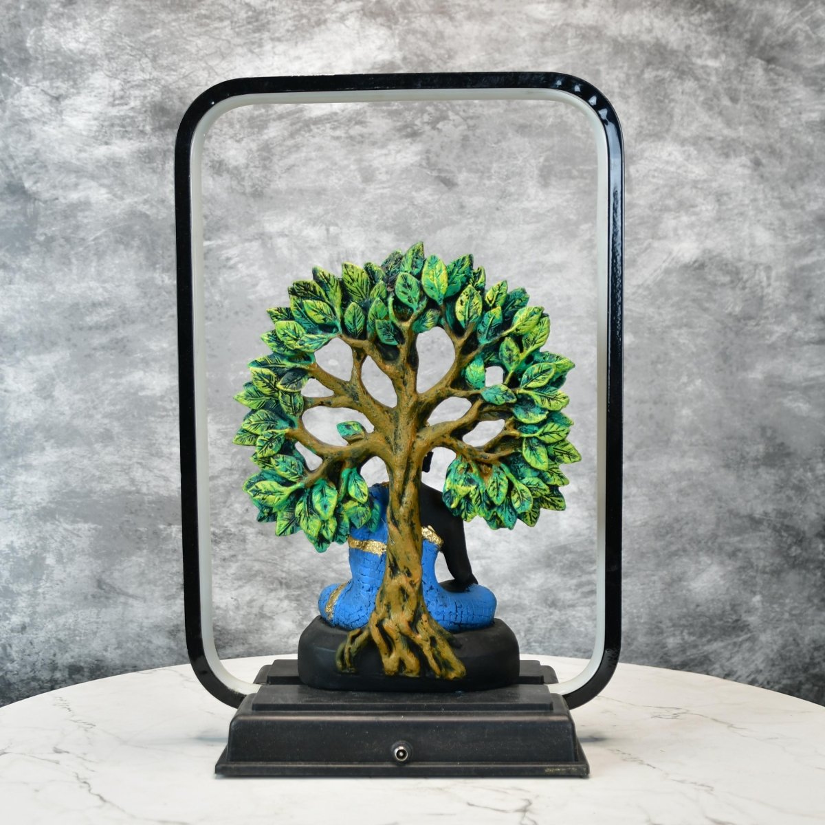 Sowpeace Enlightened Bodhi Glow Figurine | Elegant White Resin Spiritual Sculpture for Peaceful Home Décor & Gifting - Sowpeace - 