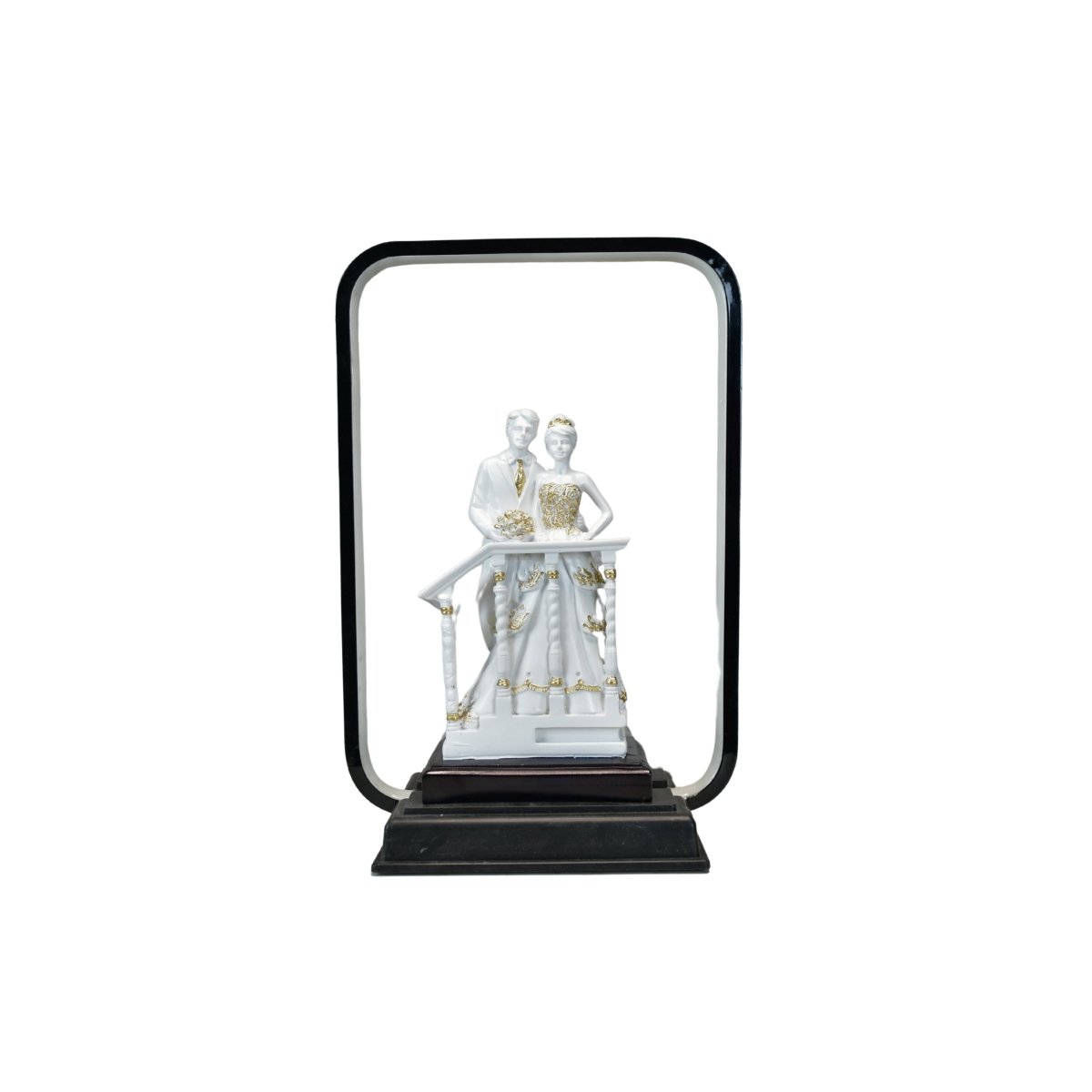 Sowpeace Eternal Bond Radiance Figurine | Elegant White Resin Decorative Sculpture for Home Décor & Gifting - Sowpeace - 