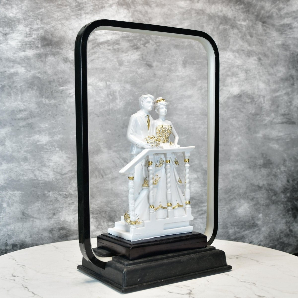 Sowpeace Eternal Bond Radiance Figurine | Elegant White Resin Decorative Sculpture for Home Décor & Gifting - Sowpeace - 