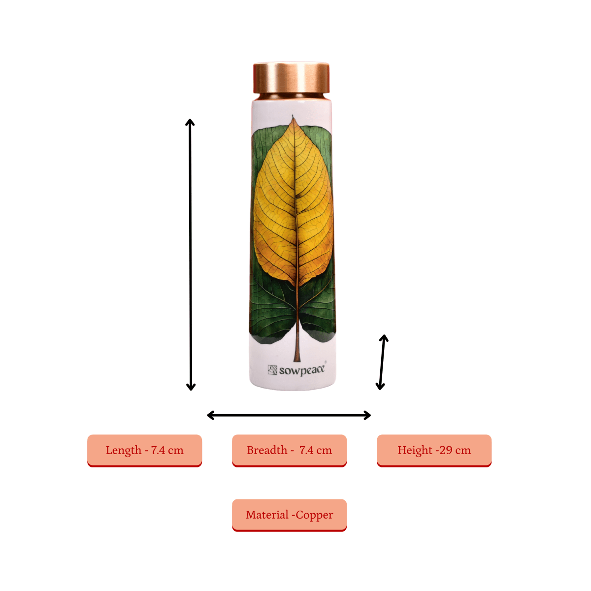 Sowpeace Ethereal Leaf Copper Bottle