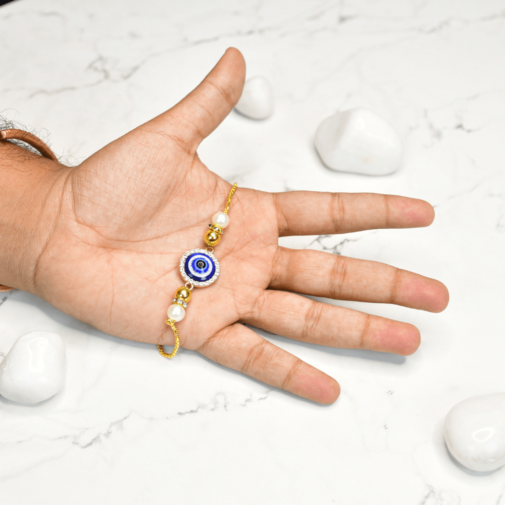 Sowpeace Evil Eye Luxe Bracelet | Stylish Stainless Steel One‑Size Adjustable Protective Jewelry for Women & Men - Sowpeace - 