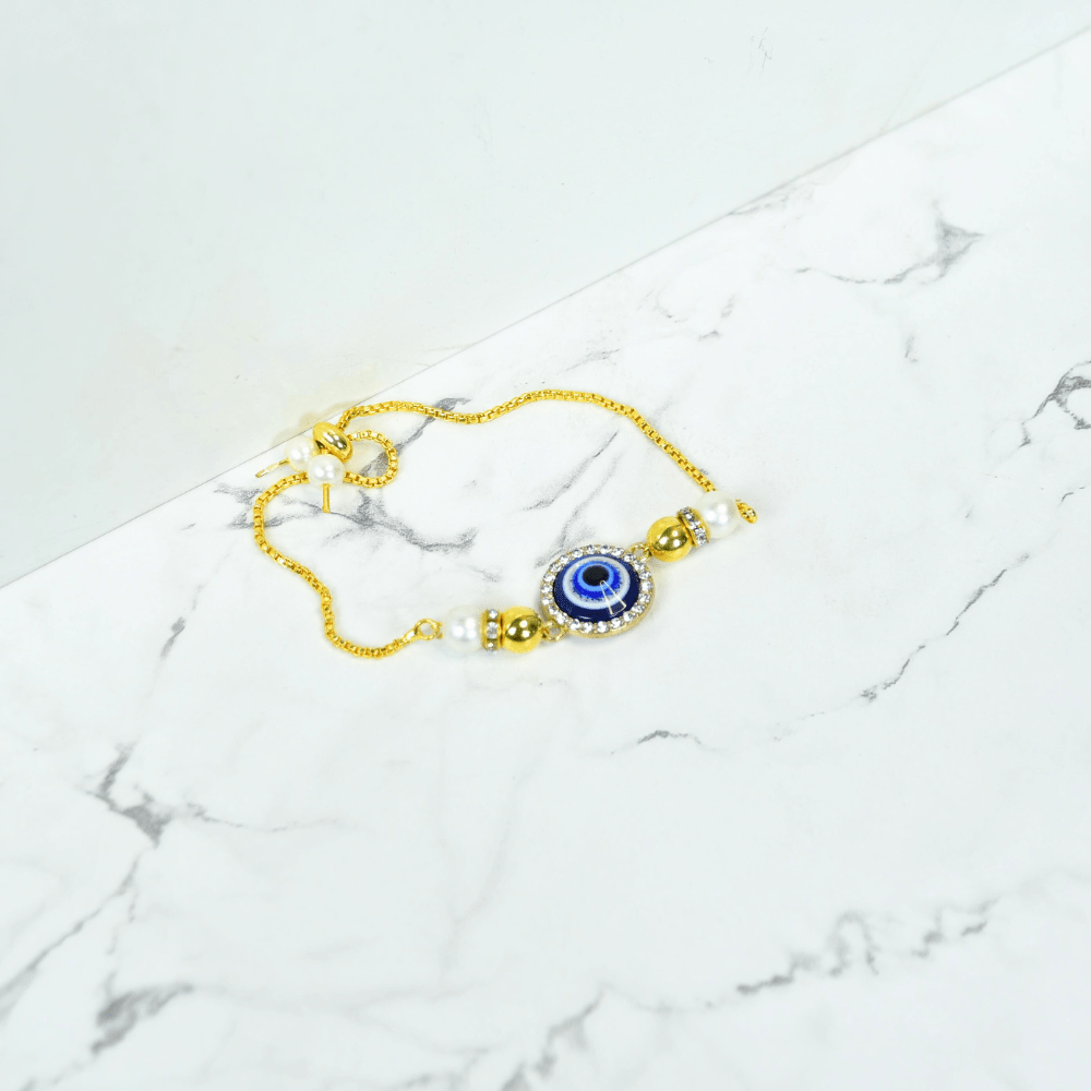 Sowpeace Evil Eye Luxe Bracelet | Stylish Stainless Steel One‑Size Adjustable Protective Jewelry for Women & Men - Sowpeace - 