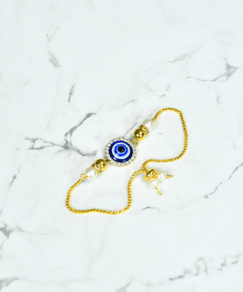 Sowpeace Evil Eye Luxe Bracelet | Stylish Stainless Steel One‑Size Adjustable Protective Jewelry for Women & Men