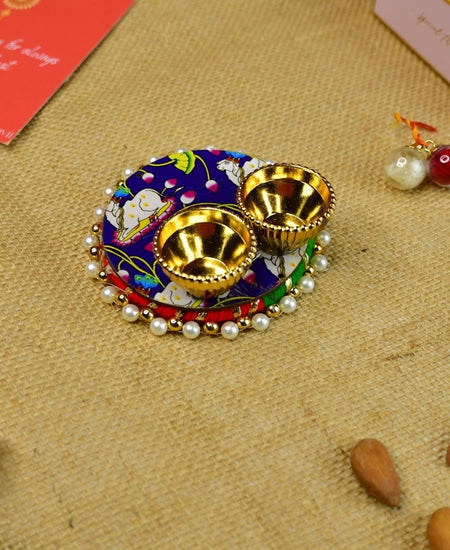 Sowpeace Exquisite BHAI Rakhi Pack of 1 with Roli Chawal and Greeting card combo for Raksha Bandhan and Gifting