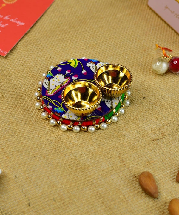 Sowpeace Exquisite BHAI Rakhi Pack of 1 with Roli Chawal and Greeting card combo for Raksha Bandhan and Gifting — image 2