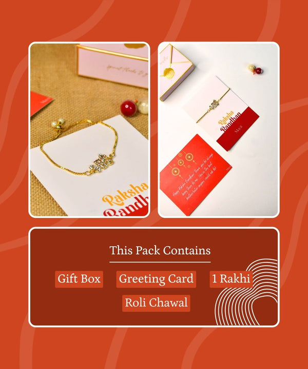 Sowpeace Exquisite BHAI Rakhi Pack of 1 with Roli Chawal and Greeting card combo for Raksha Bandhan and Gifting — image 7