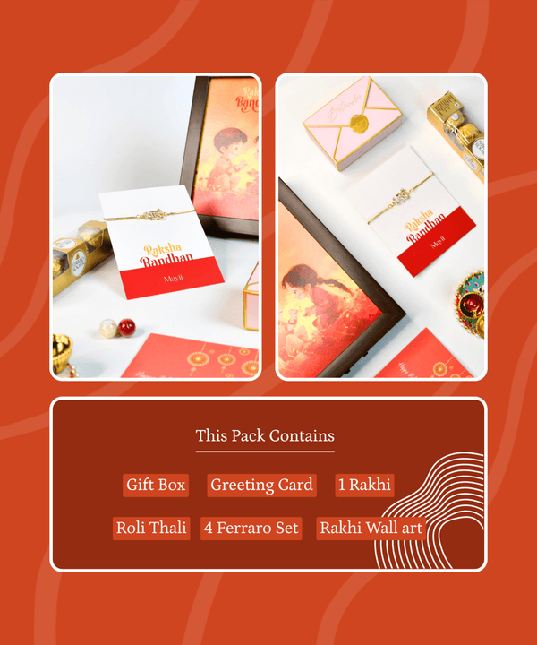 Sowpeace Exquisite BHAI Rakhi Pack of 1 with Roli Chawal and Greeting card combo for Raksha Bandhan and Gifting — image 12