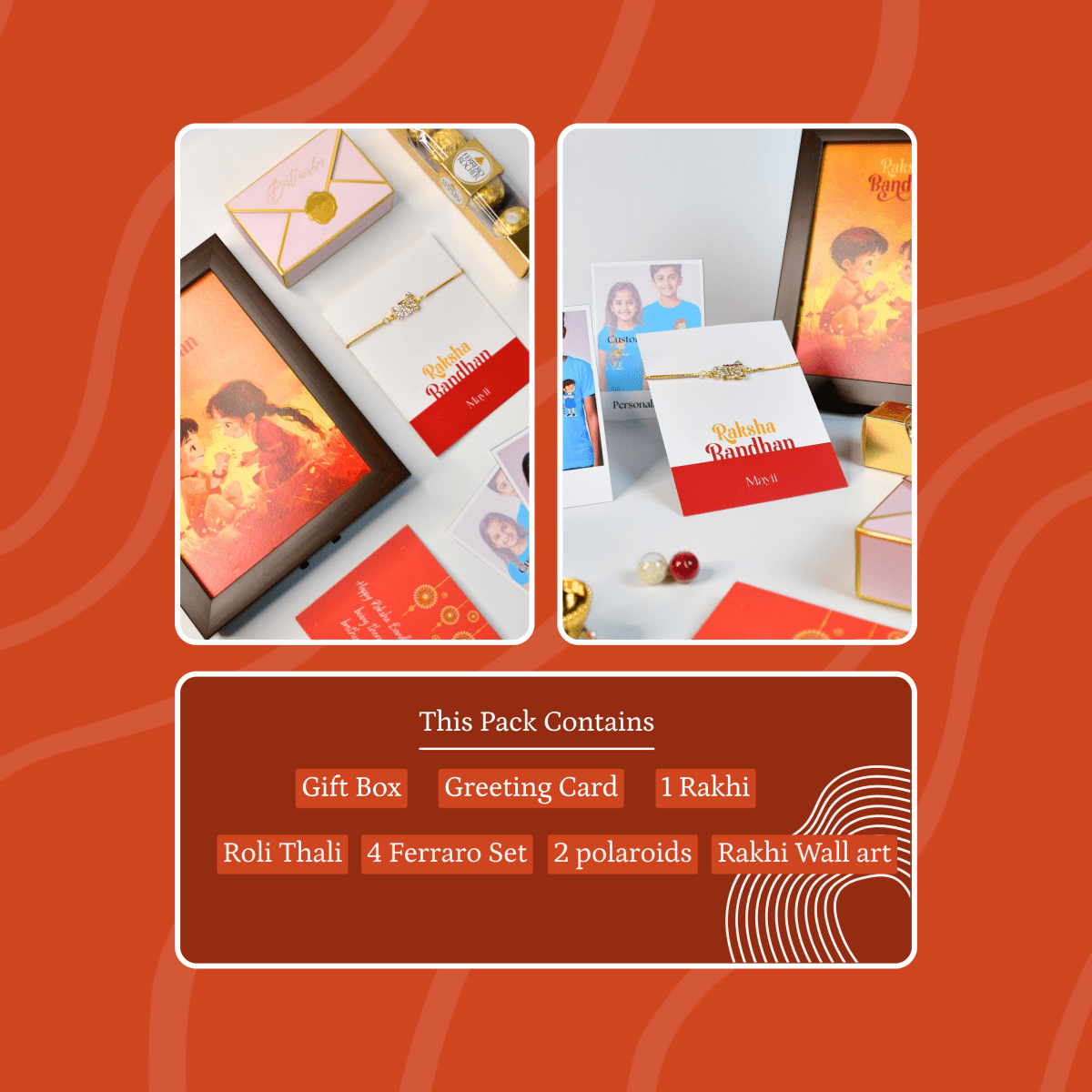 Sowpeace Exquisite BHAI Rakhi Pack of 1 with Roli Chawal and Greeting card combo for Raksha Bandhan and Gifting - Sowpeace - 