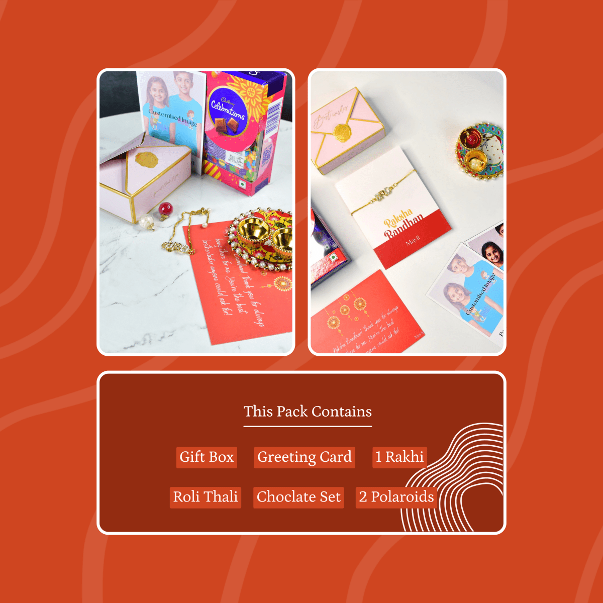 Sowpeace Exquisite BRO Rakhi Pack of 1 with Roli Chawal and Greeting card combo for Raksha Bandhan and Gifting